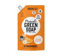 Marcel's Green Soap Washing-up Liquid Refill Orange & Jasmine - Hand dishwash - Microplastic free formula - Vegan - 500 ml