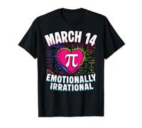 March 14 Emotionally Irrational Pi Day Math Teacher T-Shirt
