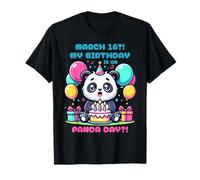 March 16?! My Birthday is on Panda Day Cute Surprise T-Shirt