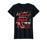 March 1970 Birthday This Queen was Born in March 1970 T-Shirt