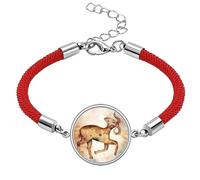 March April Aries Constellation Zodiac Lucky Red String Bracelet Rope Bracelet Handmade
