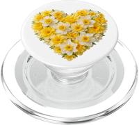 March Birth Flower Daffodil Heart PopSockets PopGrip for MagSafe