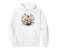 March Birth Month Flower Daffodil Bouquet Pullover Hoodie