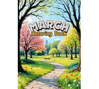 March Coloring Book: 25 Bold and Easy Illustrations about March Month (Months Coloring Books)