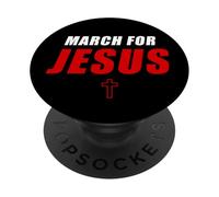 March for Jesus - Christian Faith Church Celebration Walk PopSockets Adhesive PopGrip