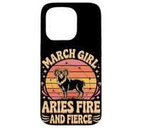 March Girl Aries Fire And Fierce Zodiac Vibes Case for iPhone 15 Pro