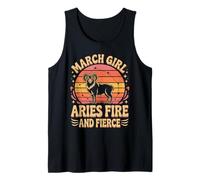 March Girl Aries Fire and Fierce Zodiac Vibes Tank Top