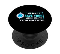 March Is Save Your Vision Month PopSockets Adhesive PopGrip