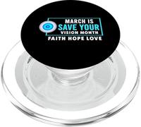 March Is Save Your Vision Month PopSockets PopGrip for MagSafe