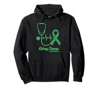 March National Kidney Disease Awareness Month Green Pullover Hoodie