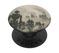 March of the Robots, science fiction, robots PopSockets Adhesive PopGrip