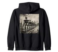 March of the Robots, science fiction, robots Zip Hoodie