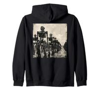 March of the Robots, science fiction, robots Zip Hoodie