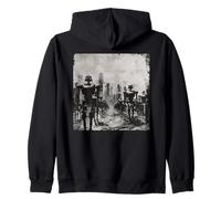 March of the Robots, science fiction, robots Zip Hoodie