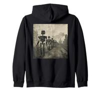 March of the Robots, science fiction, robots Zip Hoodie