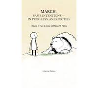 March. Same intentions - in progress, as expected.: Plans That Look Different Now. (Personal Notes - Unfiltered)