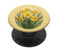 March Sunshine The Joyful Daffodil Birthflower PopSockets Adhesive PopGrip