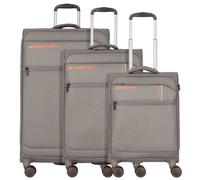 March15 Trading Silhouette 4 wheels Suitcase set 3-piece with expansion pleat gray