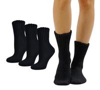 Marchare Women Wool Socks Boot Socks Winter Thick Warm Socks Cozy Crew Socks For Women Black