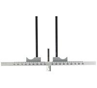 Marchesi 102204081 Cylinder Measuring Gauge for Profile Cylinder for Determining Installation Lengths Aluminium Silver Anodised