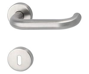MARCHESI 1401A-2082S-2086BB-207 BB, Harmonie FH Handle Set on Rosette, 38-45, matt Stainless Steel