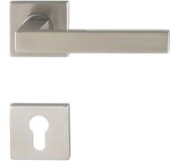 Marchesi Chia PZ Door Handle Set Without Support Cams Matte Stainless Steel