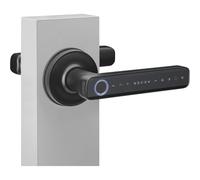 MARCHESI Door Handle Set Office R with Fingerprint, Numeral Code Access Control, Black