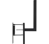 MARCHESI Malmö Lifting Door Handle + Shell Handle Stainless Steel Black Matt