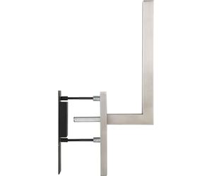 MARCHESI Malmö Sliding Door Handle and Shell Handle Matt Stainless Steel