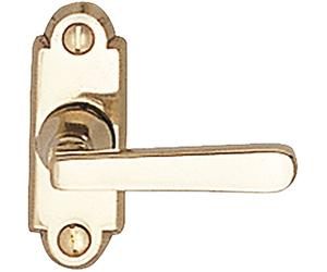MARCHESI Window Handle Alt-Wien 7 x 35 Square Elegant Window Olive Length 60 mm Polished Brass