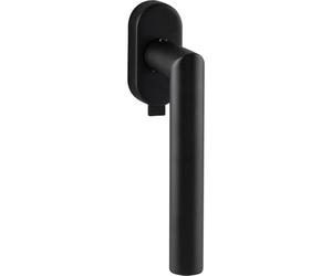 MARCHESI Window Handle with Locking Mitre Handle on Oval Rosette, Stainless Steel, Matte Black