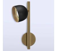 Marchetti LED wall light Dome black w. straight frame