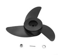 Marchfunny 2-Blade 3-Blade Marine Propeller Electric Outboard Propeller, Carbon Steel Boat Motor Parts, For Watersnake for AQUA Marina,Black(26lb)