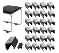 Marchfunny 24pcs Chair Gliders With Felt Underside For Cantilever Chairs, Designed To Absorb Sound And Prevent Floor Scratches On Sensitive Surfaces