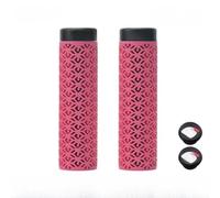 Marchfunny 3D Printed Handlebar Grips For Brompton Folding Bicycles For Neo And For DAHON Models Dual Locking System Aluminum Ring And Airflow For Hand Cooling(Pink)