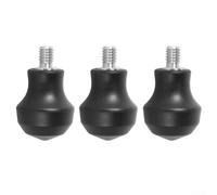 Marchfunny 3PCS Dual Purpose Feet with Non Slip Rubber Pads and Spikes for Tripods Featuring Standard 3/8 Inch Screw Thread for Steady Grip on Different Surfaces