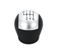 Marchfunny 6 Speed Shifter, Manual Transmission Knob for Ford Transit MK7 Van 2006-2014 Black Silver Interior Accessory Replacement Parts(Silver)