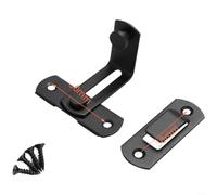 Marchfunny 90 Degree Stainless Steel Door Latch With Security Bolt And Adjustable Limiter Plate For Stable And Safe Door Locking(C)