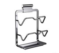 Marchfunny Aluminium Alloy Pot Lid Storage Rack for Kitchen Cabinet Organization, Space-Saving Holder Fits Assorted Lids and Utensils(black a)