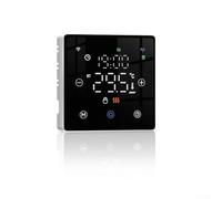Marchfunny Battery Operated for Tuya Smart WiFi Programmable Thermostat for Home Gas Boiler and Floor Heating, App Enabled, Voice Control(Black)