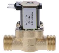 Marchfunny Brass Solenoid Valve DC12V DC24V 4 Way Water Inlet Valve For Solar Water Heater Applications With Wide Operating Pressure And Heat Resistant Materials(DC24V)