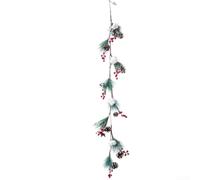 Marchfunny Christmas Wreath And Garland Made With Artificial Berries Pine Cones And Pine Leaves For Holiday Home Decoration On Doors And(C)