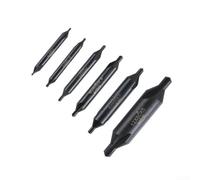 Marchfunny Countersink Center Drill Bits 6PCS HSS Material Double Ended For Precise Pilot Hole Creation And Edge Beveling In Metal Work