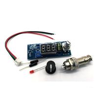 Marchfunny Digital Soldering Station with LED Display and High-Frequency Heating, Compatible with T12 Soldering Iron, 200-450℃ Control Range, Energy-Saving Sleep Function(red)