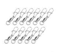Marchfunny Fishing Swivel Snaps, 10pcs Pack, Dual O Ring Design For Enhanced Performance In Lure And Boat Fishing(0#（10pcs）)