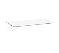 Marchfunny For Wall Mounted Acrylic Shelf 12x5 9 Inch Clear Floating Shelf For Organizing Small Household Items