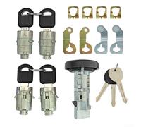 Marchfunny Ignition Lock Cylinder And Door Lock Cylinder Kit For Trucks Featuring Plastic Housing And Zinc Alloy Components For Secure Operation