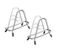 Marchfunny Kitchen Storage Rack For Pot Lids And Cutting Boards In Stainless Steel, Multi Tier Organizer With Non Slip Feet To Keep Counters Clear And Organized(B)