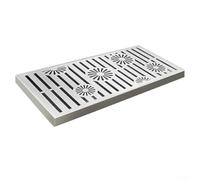 Marchfunny outdoor drainage grate with Frame Slip-Resistant Quick Drainage Cover for Outdoor Patio Garden Sidewalk Pool Farm Landscape 200x300mm(200 * 300 * 20 * 2mm)