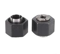 Marchfunny Router Collet for DW Series Pack of 2, Fits for DW621 DW616 DW618 for DW621K DW625 for DW6214, Steel, 12 7MM 6 35MM